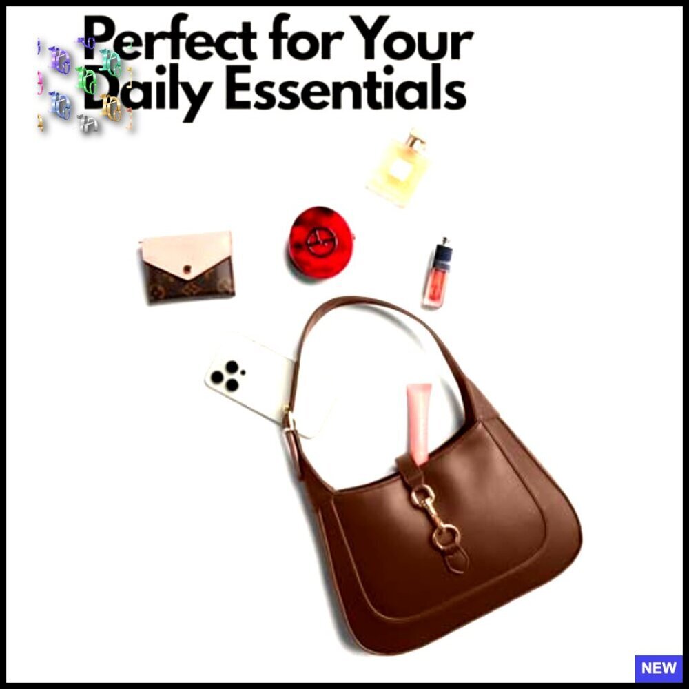 Vegan Leather Hobo Bag Top Handle Shoulder Crossbody Adjustable Strap Structured - Picture 3 of 6